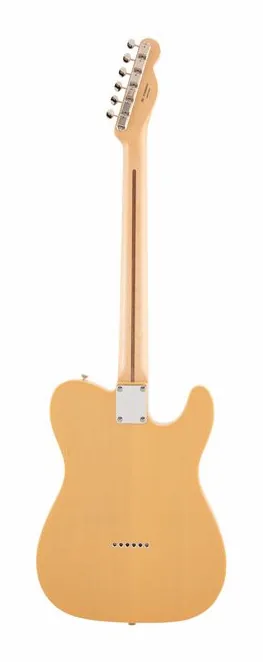 Fender MIJ Trad 50s Tele LH MN BTB, główka z kluczami i logo