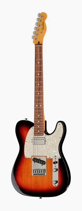 Fender Player II Adv Strat HSS HT BLK ujęta od przodu na neutralnym tle