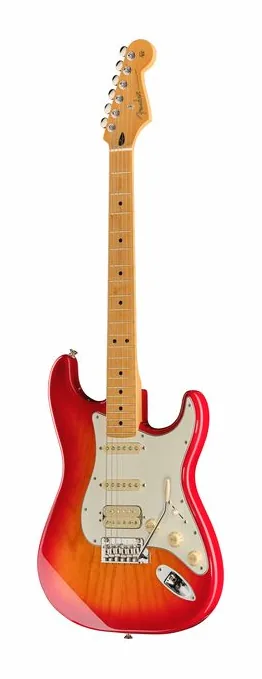 Fender Player II Strat LH RW 3TS ujęta od przodu na neutralnym tle