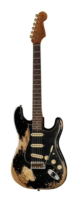 Fender Poblano Strat SHR AB z bliska od przodu