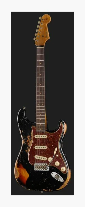Fender Roasted '61 Strat ABLK/3TSB, przełącznik przetworników i gniazdo wyjściowe