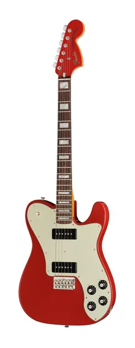 Fender Shiflett Tele Dlx DKR sfotografowana frontalnie