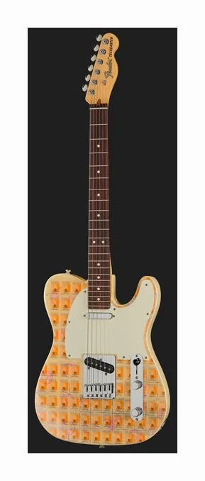Fender Stamp Collection Tele Macedon, korpus i lakier z bliska