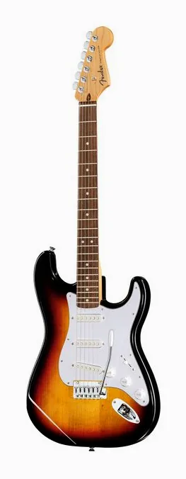 Fender Standard Strat LRL WPG 3TS widziana od przodu