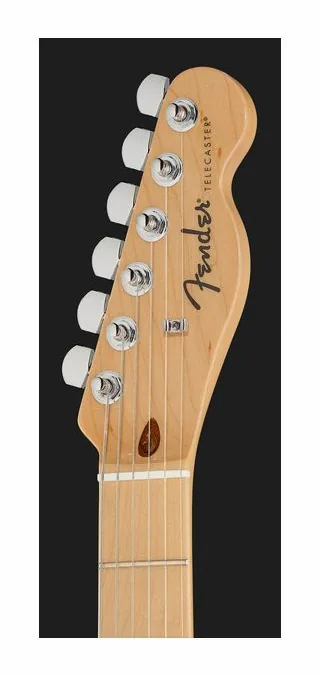 Fender Standard Tele MN BPG BTB, główka z kluczami i logo