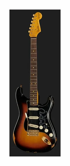 Fender Stevie Ray Vaughan Strat Relic, główka z kluczami i logo