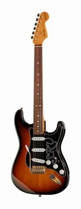 Fender Stevie Ray Vaughan sfotografowana frontalnie