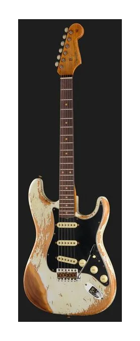 Fender Strat Roasted Dual-Mag OW LTD, profil boczny korpusu