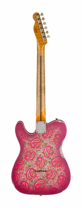 Fender Tele Dual P90 Pink Paisley, linie korpusu z góry
