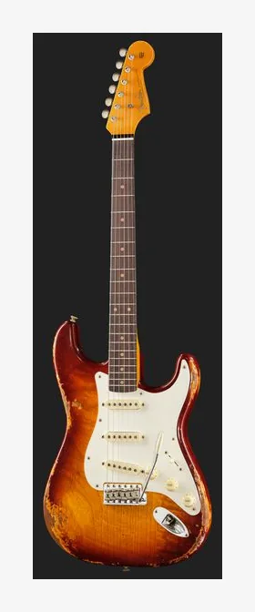Fender Troposphere Strat TSB, główka z kluczami i logo