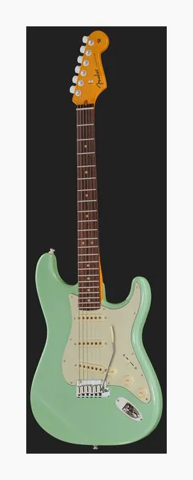 Fender Ultra Luxe 60s Strat HSS SFMG z bliska od przodu