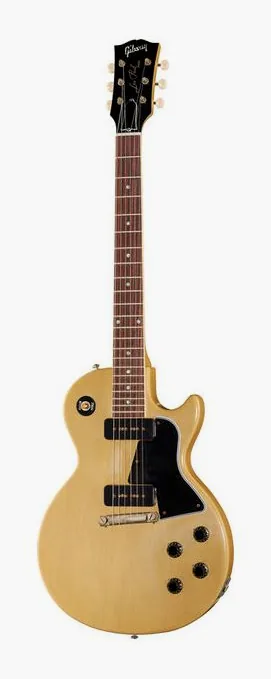 Gibson 57 LP Special SC TVY VOS NH ujęta od przodu na neutralnym tle