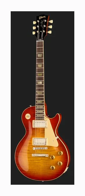 Gibson 59 LP Standard HPT Amber B #3, gryf i podstrunnica z boku