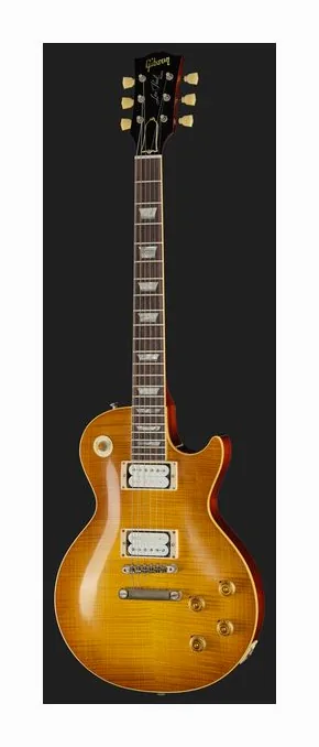Gibson 59 LP Standard HPT Amber B #3 sfotografowana frontalnie