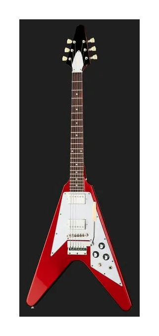 Gibson 67 Flying V Reissue Vibrola, gryf i podstrunnica z boku