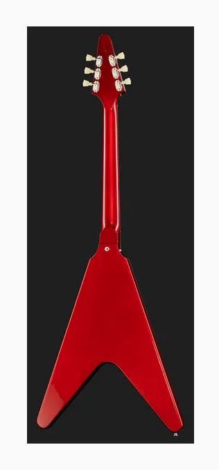 Gibson 67 Flying V Reissue Vibrola, przetworniki i gałki regulacji