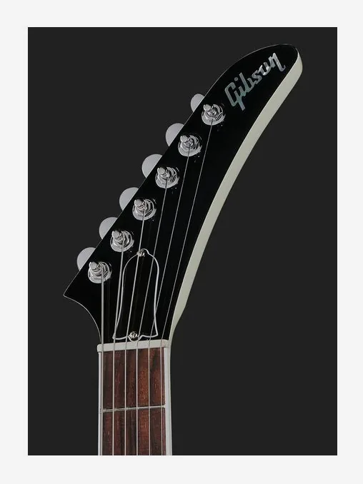 Gibson 70s Explorer CW, główka z kluczami i logo