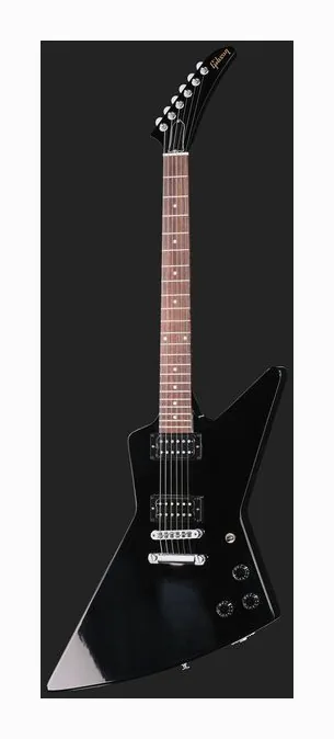 Gibson 80s Explorer Ebony, przełącznik przetworników i gniazdo wyjściowe