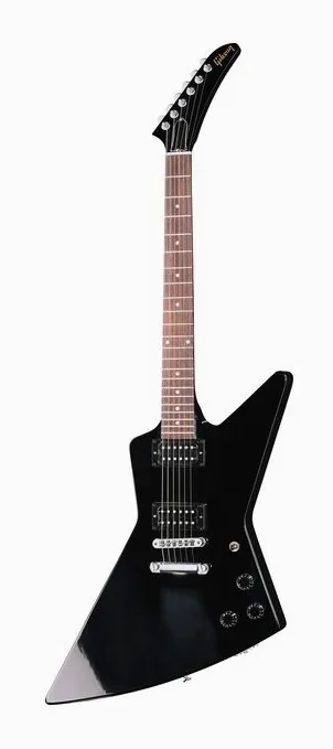 Gibson 80s Explorer Ebony z bliska od przodu