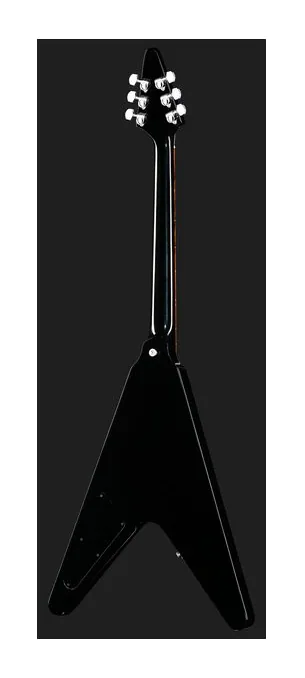 Gibson 80s Flying V Ebony, linie korpusu z góry