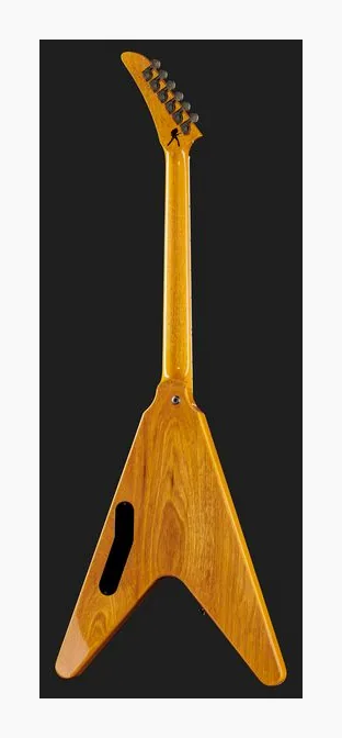 Gibson Dave Mustaine Flying V AN, główka z kluczami i logo