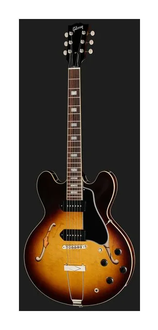 Gibson ES-330 Tobacco Sunburst, prog zerowy i pierwsze pozycje na gryfie