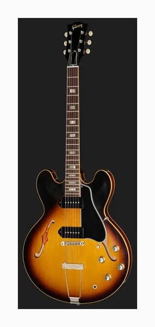 Gibson 1962 ES-330 Reissue VB, prog zerowy i pierwsze pozycje na gryfie