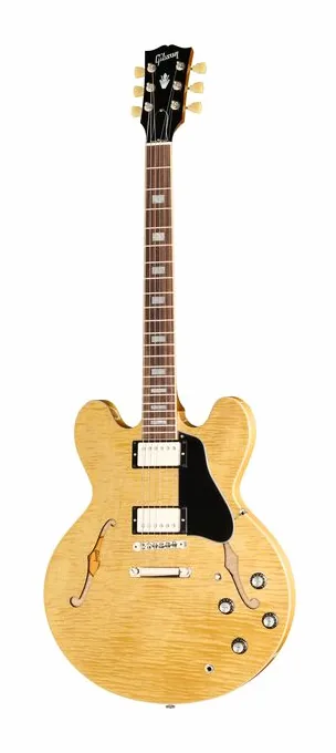 Gibson ES-335 Figured Iced Tea widziana od przodu