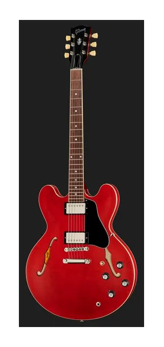 Gibson ES-335 Figured AN, główka z kluczami i logo