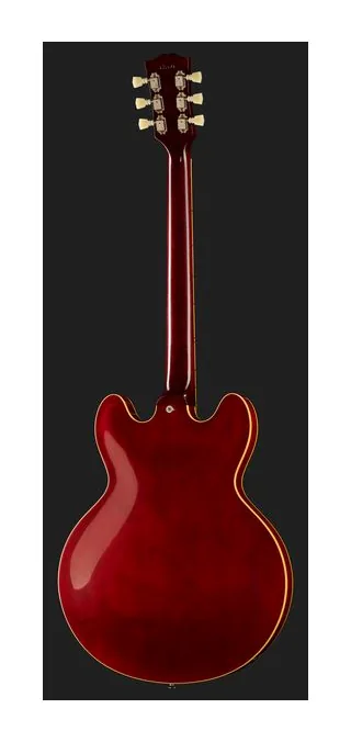 Gibson ES-335 Satin Cherry, gryf i podstrunnica z boku