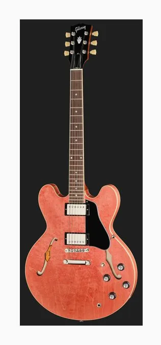 Gibson ES-335 Figured Honey Amber, tył korpusu