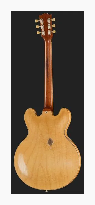 Gibson 1964 ES-335 Reissue CH VOS LH, przełącznik przetworników i gniazdo wyjściowe