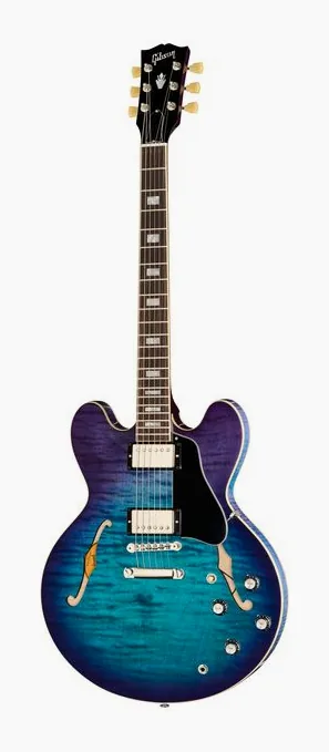 Gibson ES-335 Dot 60s Cherry LH widziana od przodu