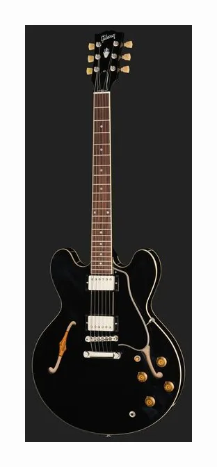 Gibson ES-335 Figured DOB, przełącznik przetworników i gniazdo wyjściowe