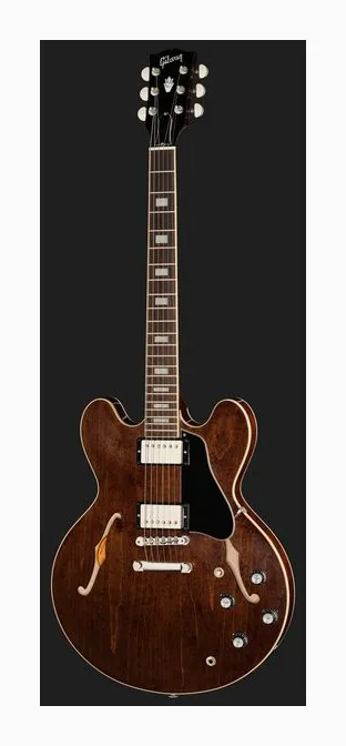 Gibson ES-335 50s Ebony, prog zerowy i pierwsze pozycje na gryfie