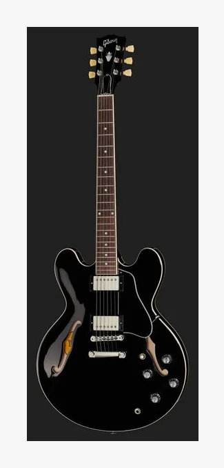 Gibson ES-335 60s Dark Walnut, tył korpusu