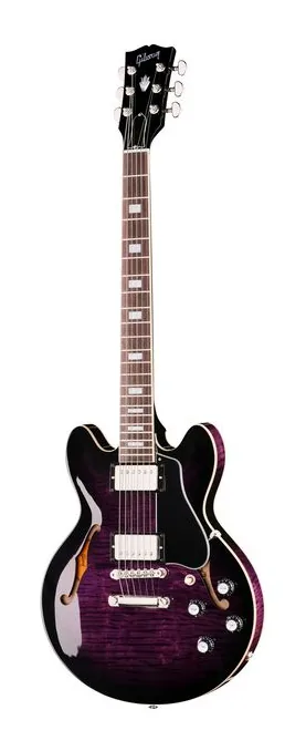 Gibson ES-339 Figured D Purple Burst widziana od przodu