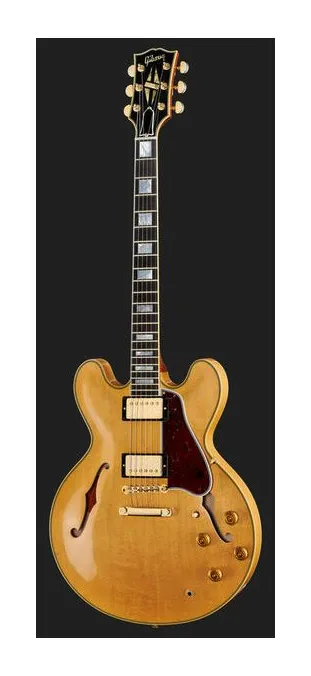 Gibson 1959 ES-355 Reissue EB VOS ujęta od przodu na neutralnym tle