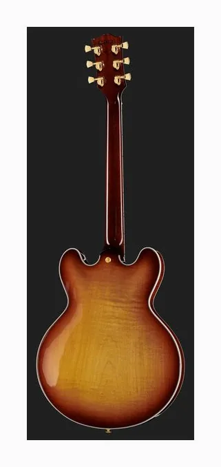 Gibson ES Supreme Bourbon Burst, tył korpusu