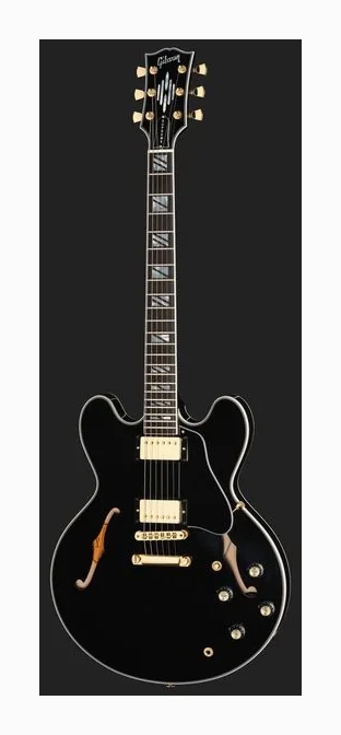 Gibson ES Supreme Bourbon Burst z bliska od przodu