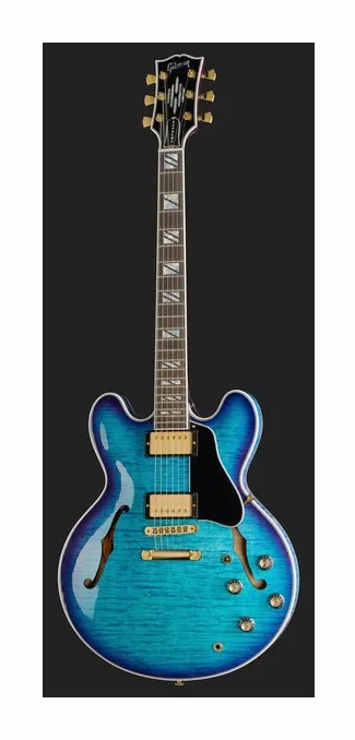 Gibson ES Supreme Blueberry Burst, profil boczny korpusu
