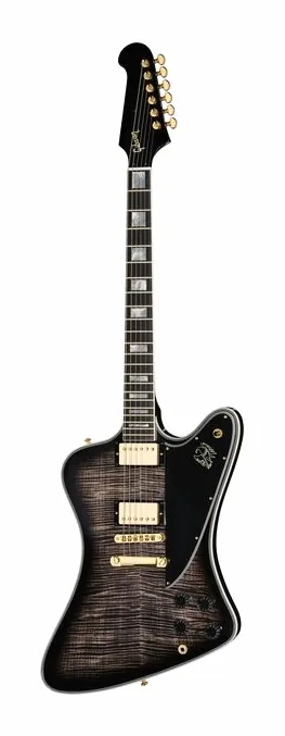 Gibson Firebird AAA Maple Cobraburst sfotografowana frontalnie