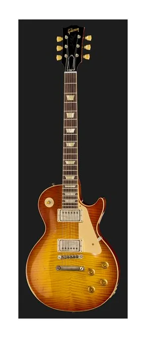 Gibson Les Paul 58 Lemon Burst LA, główka z kluczami i logo