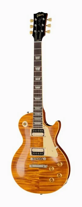 Gibson Les Paul Custom HPT AN #2 ujęta od przodu na neutralnym tle