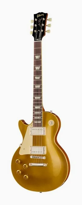 Gibson Les Paul 59 SITF Heavy Aged ujęta od przodu na neutralnym tle