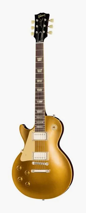 Gibson Les Paul 57 Goldtop DB VOS LH sfotografowana frontalnie