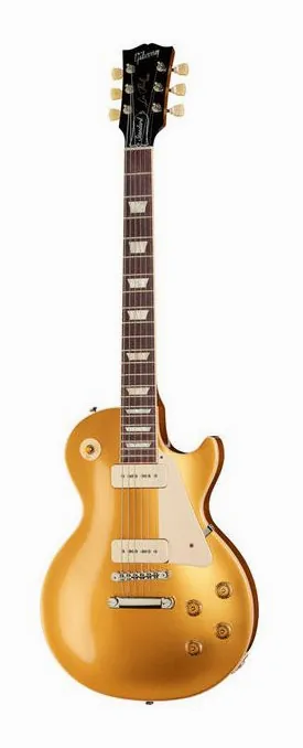 Gibson Les Paul 58 Iced Tea VOS ujęta od przodu na neutralnym tle