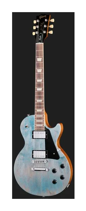 Gibson Les Paul Studio Faded Ocean Bl, korpus i lakier z bliska