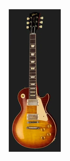 Gibson Les Paul 57 Goldtop DB VOS, główka z kluczami i logo