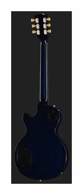 Gibson Les Paul Deluxe 70s Wine Red, główka z kluczami i logo